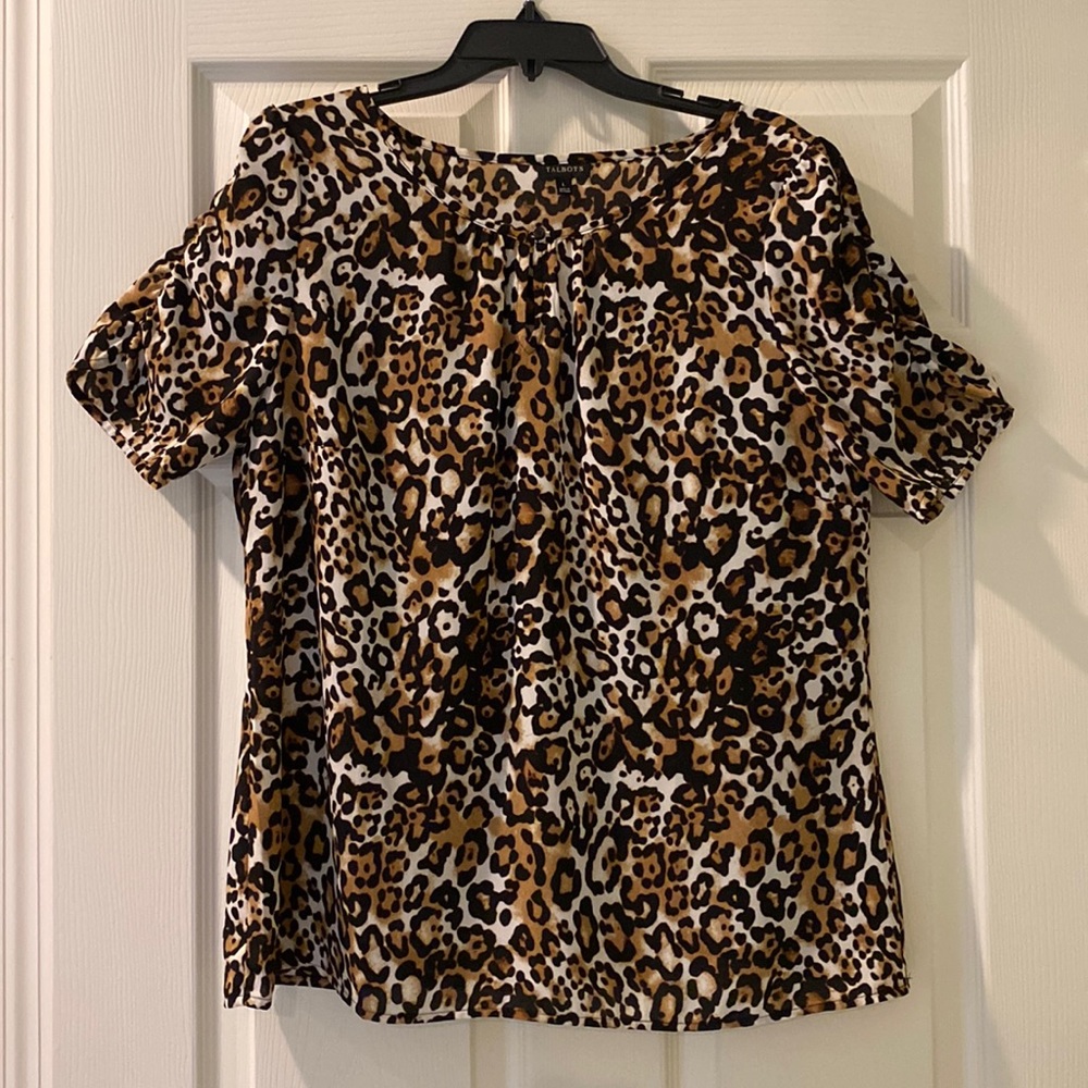 Talbots Leopard Print Top